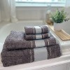 Kafthan Textile Fishbone Cotton Towel Set – Bath, Hand, and Washcloth (Set of 4) - 4 of 4