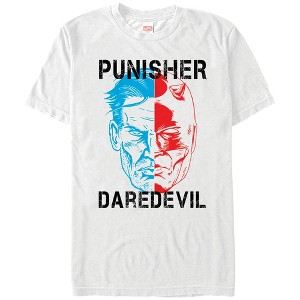 Men's Marvel The Punisher vs. Daredevil Profile T-Shirt - 1 of 4