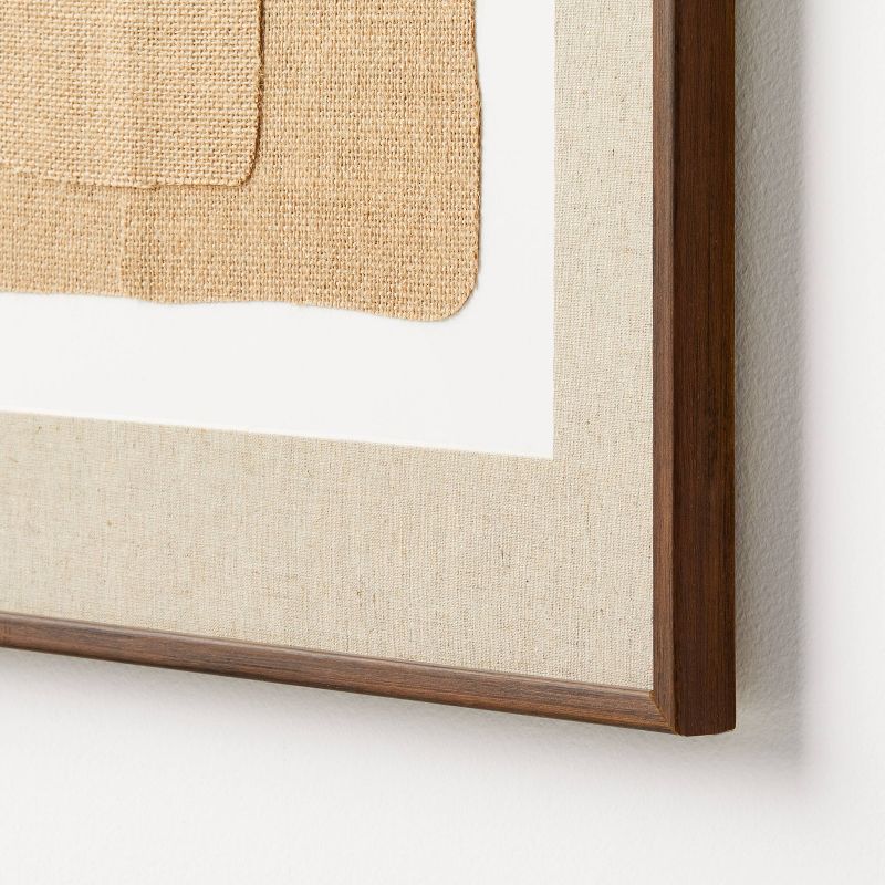 (Set of 2) 16&#34; x 20&#34; Jute Framed Wall Canvases Walnut - Threshold&#8482; designed with Studio McGee, 5 of 12