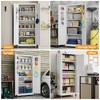 SUXXAN 73''H Garage Storage Cabinet With Wheels,steel Cabinets With 2 Doors And 4 Adjustable Shelves For Home Office, Assembly Required - 4 of 4