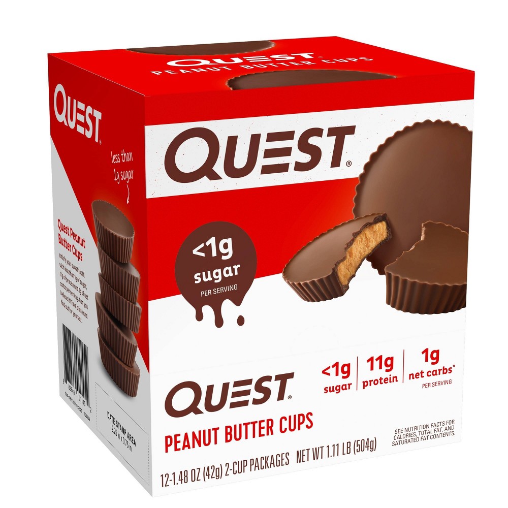 UPC 888849011452 product image for Quest Nutrition Peanut Butter Cups - 1.48oz - 12ct | upcitemdb.com