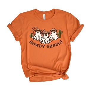 Simply Sage Market Women's Howdy Ghouls Trio Short Sleeve Graphic Tee - 1 of 4