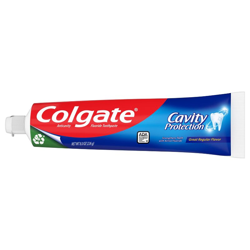 Colgate Cavity Protection Fluoride Toothpaste - Great Regular Flavor, 4 of 7