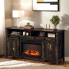 Farmhouse 59'' TV Stand For Tvs Up To 70'' With Electric Fireplace and 2-Door - 2 of 4