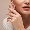 EVERLY JEWELRY | Sterling Silver 2.43CT TGW White Topaz Crossover Split Shank Ring - 4 of 4