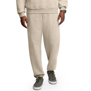 Fruit Of The Loom Mens Eversoft Fleece Extended Sizes Elastic Bottom Sweatpants - 1 of 2