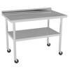 36 x 24 Inch Heavy Duty Stainless Steel Work Table with Adjustable Shelf, NSF Commercial Kitchen Table - 2 of 4
