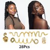 Unique Bargains Hollow Snake-shaped Hair Cuffs Dreadlock 28 Pcs - 3 of 4