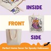 Joyfy 3PCS Halloween Goodie Candy Bags for Trick or Treating, 13.75” Reusable White Canvas Gift Snack Tote Bag with Handles Party Favor Supplies - 4 of 4
