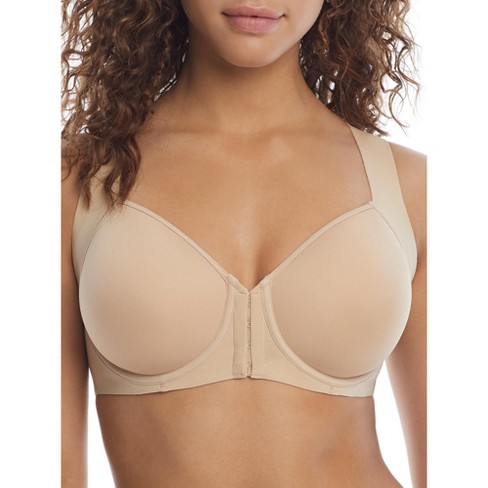 Bali Womens One Smooth Side Smoothing Foam Underwire Bra, 34B, Black/Soft  Taupe 