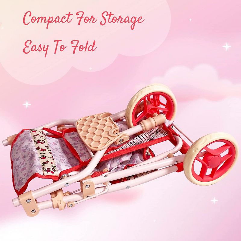 The New York Doll Collection Baby Doll Stroller - Jogging Toy Stroller, 4 of 8