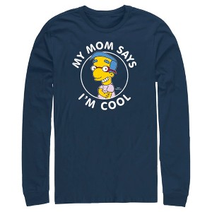 Men's The Simpsons Millhouse My Mom Says I'm Cool Long Sleeve Shirt - 1 of 4