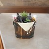 Cheung's Mariva Dark Brown Wood Decor Bucket Medium - 3 of 4