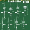 Angel Sar 21 Piece Crystal Snowflake Ornament Set, Shatterproof Acrylic Christmas Tree Decoration, Sparkling Hanging Ornaments for Home Festival Party - 3 of 4