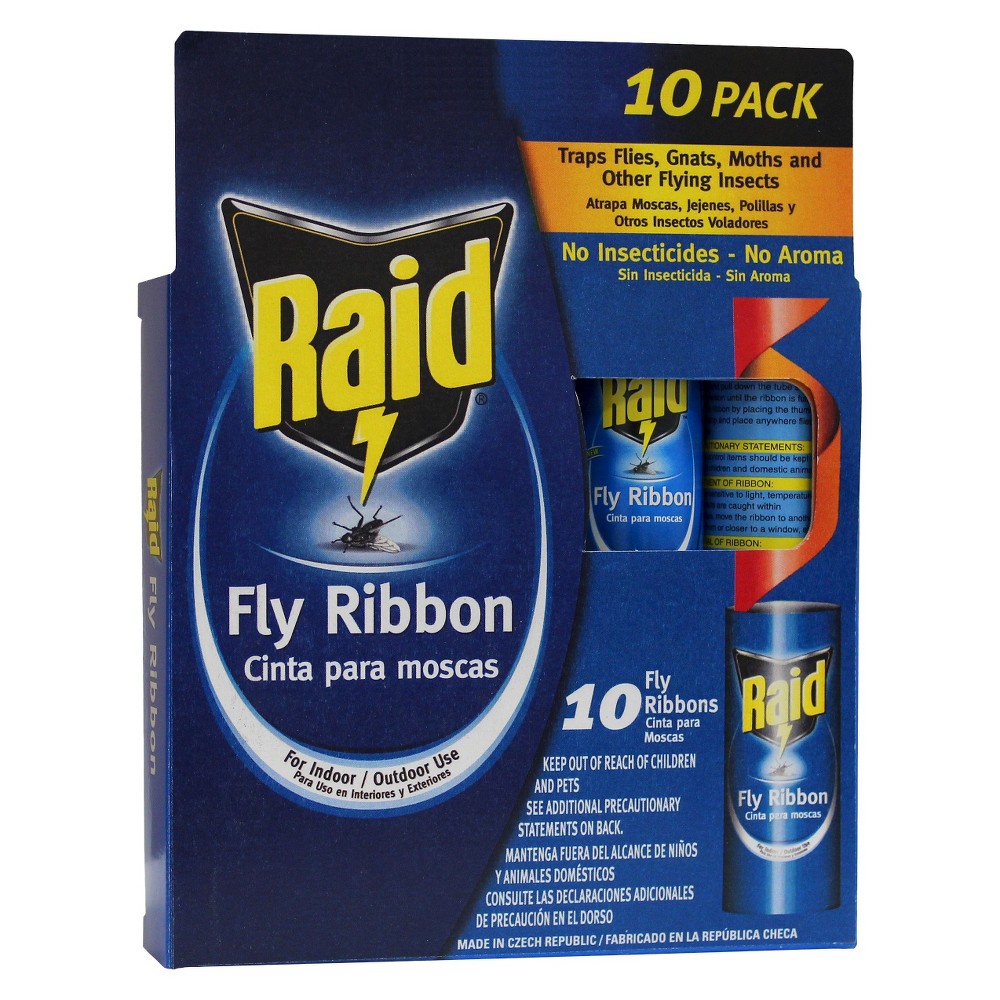 UPC 072477986019 product image for Raid Fly Ribbon 10 pk, Traps and Fly Swatters | upcitemdb.com