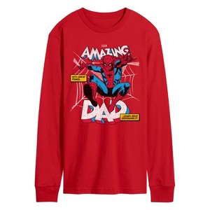 Men's - Marvel - Amazing Dad Spider-Man Long Sleeve Graphic T-Shirt - 1 of 2