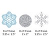 Big Dot of Happiness Winter Wonderland Paper Straw Decor - Snowflake Holiday Party and Winter Wedding Striped Decorative Straws - Set of 24 - 2 of 4