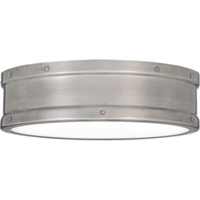 Quoizel Lighting Ahoy 1 - Light Flush Mount in  Antique Polished Nickel