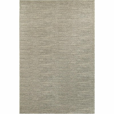 Ivory Rectangular Easy Care Synthetic Area Rug 5'3" x 7'6"