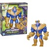 Marvel Avengers Mech Strike Monster Hunters Thanos Action Figure | 9-Inch Deluxe Monster Punch Figure | Bio-Organic Armor Design - 3 of 4