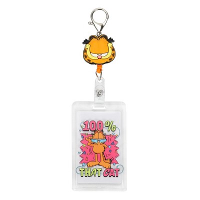 Kuromi ID Badge Holder Retractable Reel Clip with Alligator Clip