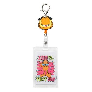 Garfield Character Head Retractable Lanyard - 1 of 4