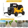 12V Kids Ride On Forklift Car, Electric Toy w/Remote, Liftable Fork & Pallet, 2 Speeds, Music, USB & Seat Belt - 3 of 4