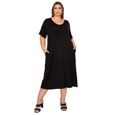L I V D Women's Olivia Pocket Midi Dress