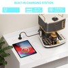 Small Sideboard Buffet Cabinet, 47 Inch Kitchen Storage Cabinet with Charging Station, Led Lights & Drawers, Wood Coffee Bar Station with Storage - 3 of 4