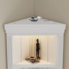 NicBex 83.4" H 5 Tier Corner Bookcase with LED Light Open Corner Plant Display for Small Spaces Office Home - 4 of 4