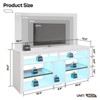Bestier Gaming 55 Inch LED Tall TV Stand for 55/60/65 Inch TV - 4 of 4