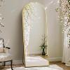 Beautyolove 64"x21" Arched Full Length Mirror Floor Mirrors,Gold - 3 of 4