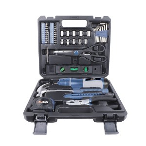Blue Ridge Tools 47pc Household Tool Kit: Steel & Rubber Non-Powered Set with Pliers, Screwdriver, Hammer, Carrying Case - 1 of 4