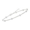 Ross-Simons 1.00 ct. t.w. Diamond Station Anklet in Sterling Silver Size 9 - 3 of 4