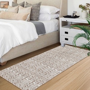 Area Rug Washable Moroccan Geometric Rug Carpet Boho Rugs - 1 of 4