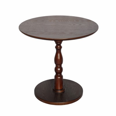 LIVAREEmlen 23'' Accent Round Side Table,Modern Accent Nightstand with Solid Wood Leg for Living Room,Bedroom,Corners,Office