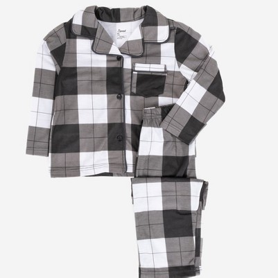 plaid black & white