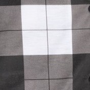 plaid black & white