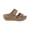 GC Shoes Rea Velcro Double Band Embellished Comfort Slide Wedge Sandals - 2 of 4
