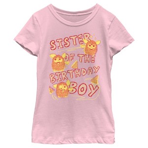 Girl's Furby Sister of the Birthday Boy T-Shirt - 1 of 4