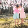 Butterfly Craze Girls' Fairy Wings with Wands and Headbands - Pack of 6, Costumes and Dress Up Set For Kids - Pink - 4 of 4