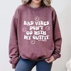 Simply Sage Market S.W.Smiley Don't Go With My Outfit Smiley Faces Sweatshirt - 2 of 4
