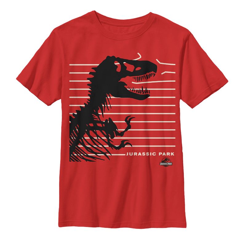 Boy's Jurassic Park T. Rex Fence T-Shirt, 1 of 4