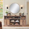 Sincido 70" TV Stand for 80 Inch TVs with Sliding Door & Adjustable Shelf for Living Room - 3 of 4