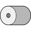 Norton  Grinding Plug,Rnd Tip,2 Dia,3 L,24GR,AO 61463622220 - 2 of 2