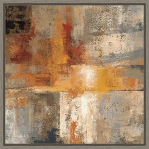 Amanti Art Silver and Amber Crop by Silvia Vassileva Framed Canvas Wall Art - 1 of 4