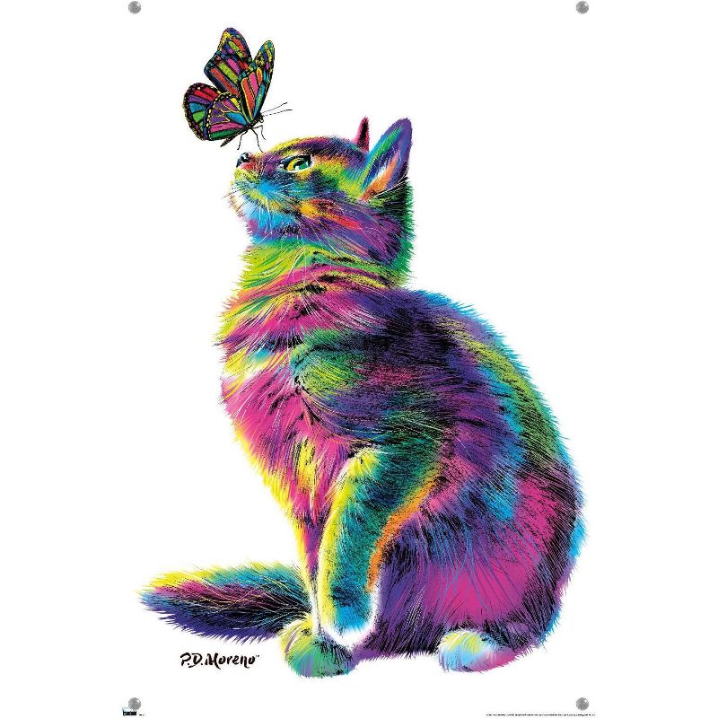 Trends International PD Moreno - Cat and Butterfly Unframed Wall Poster Prints, 4 of 7