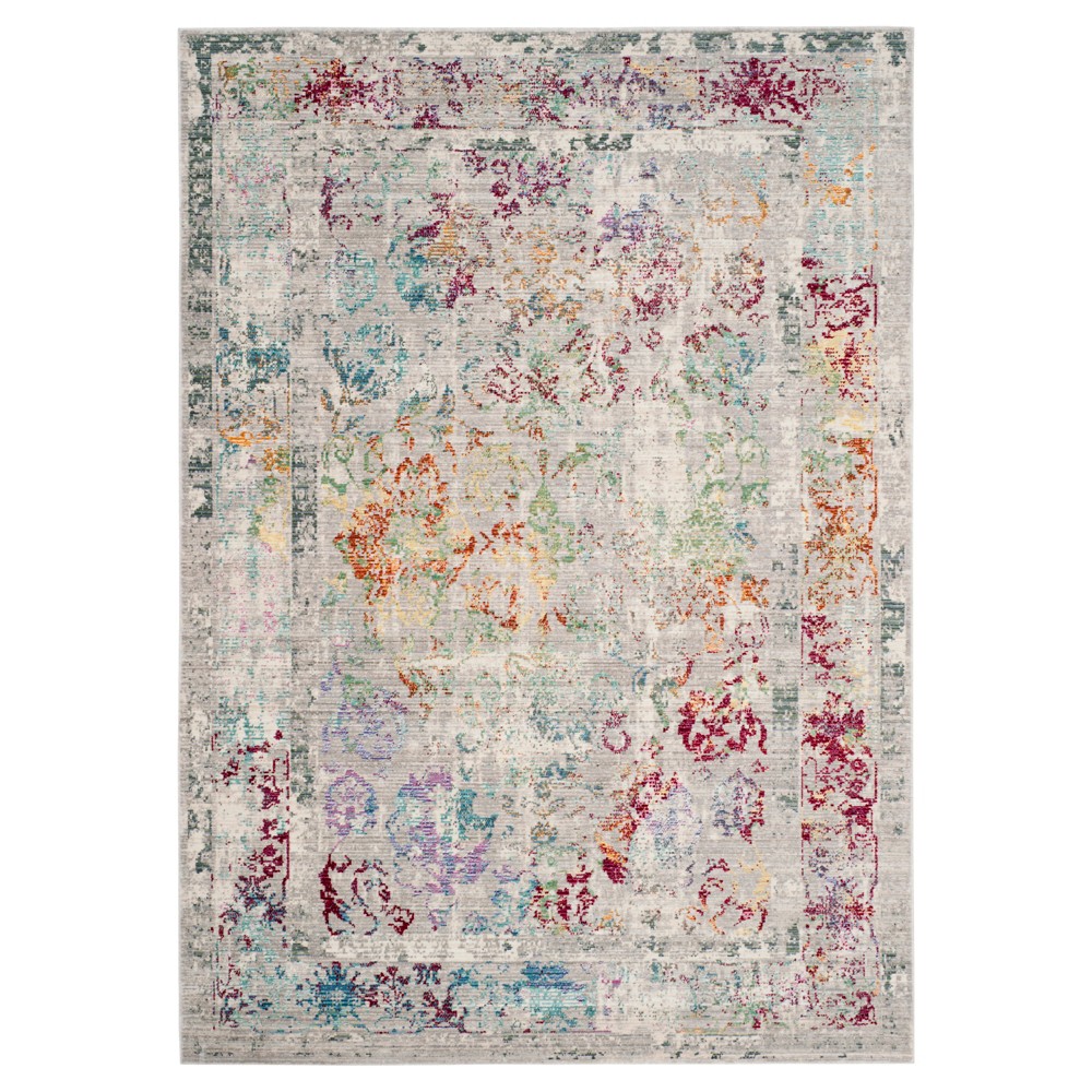 Gray Multi Burst Loomed Area Rug 3'x5' - Safavieh