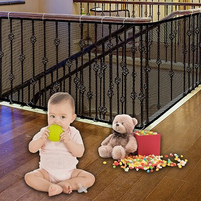 EMIRCEY Ewaves Stairway Net - Baby Safety Rail Banister Stair Net for Child