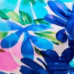 blue watercolor floral